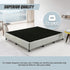 King Ensemble Bed Base Platinum Light Grey Linen Fabric