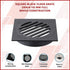 Square Black Floor Grate Drain 110 mm Full Brass Construction