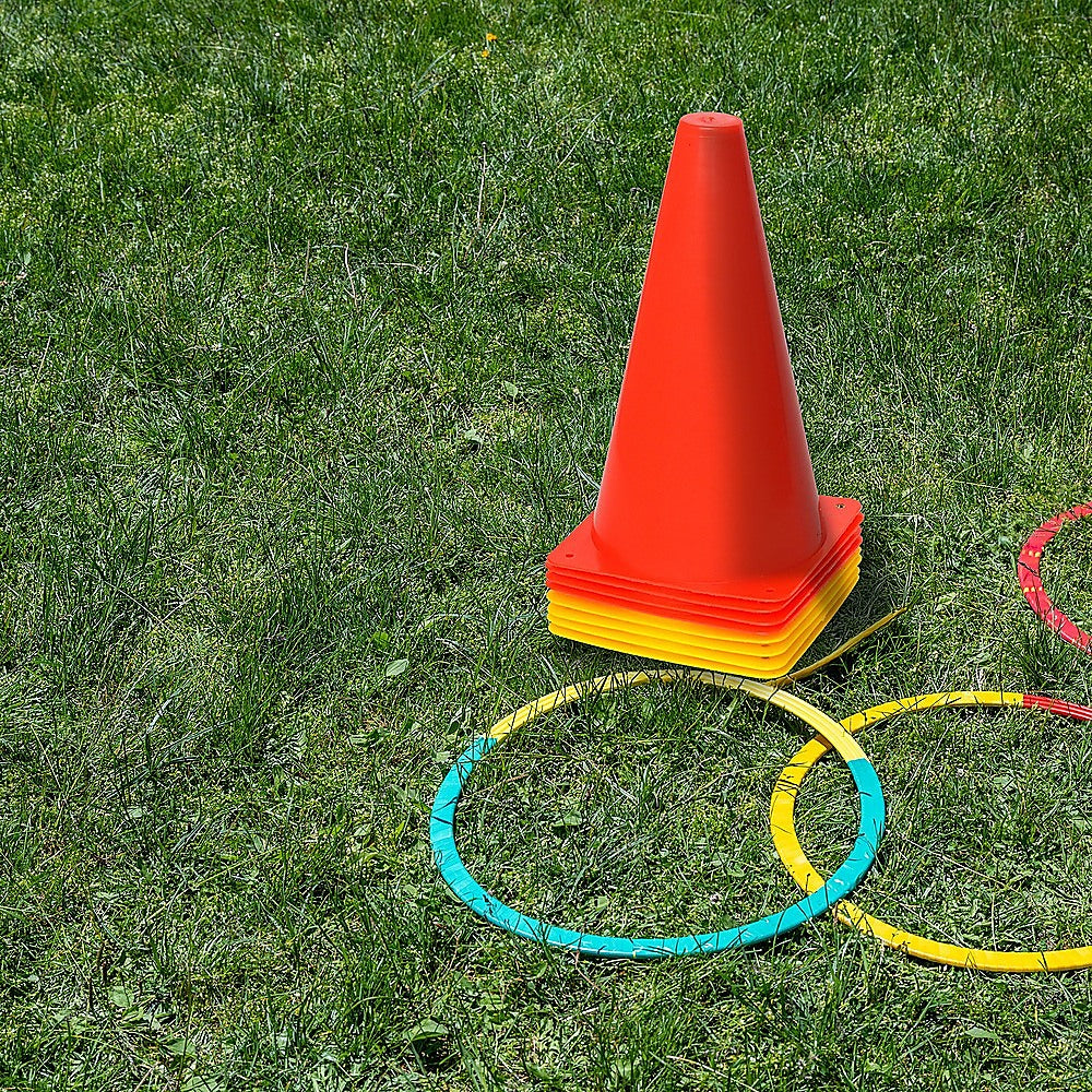 230mm Training Cones Set Witches Hat Football Soccer Rug Traffic