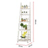5 Tier Wooden Ladder Shelf Stand Storage Book Shelves Shelving Display Rack