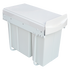 Pull Out Bin Kitchen Double Dual Slide Garbage Rubbish Waste 10L+20L