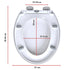 Quick Release Soft Close Toilet Seat White Bathroom Heavy Duty