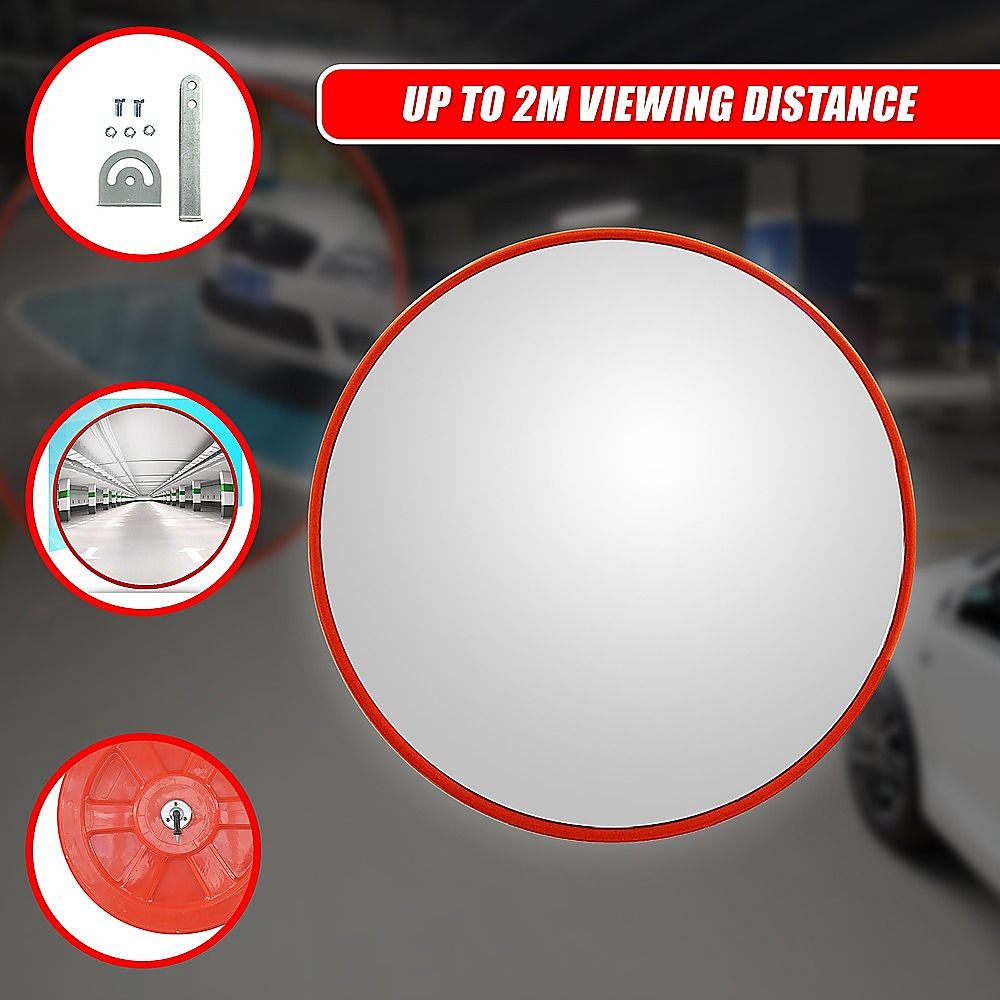 60cm Convex Traffic Safety Mirror Wide Angle for Driveway, Car Park & Security