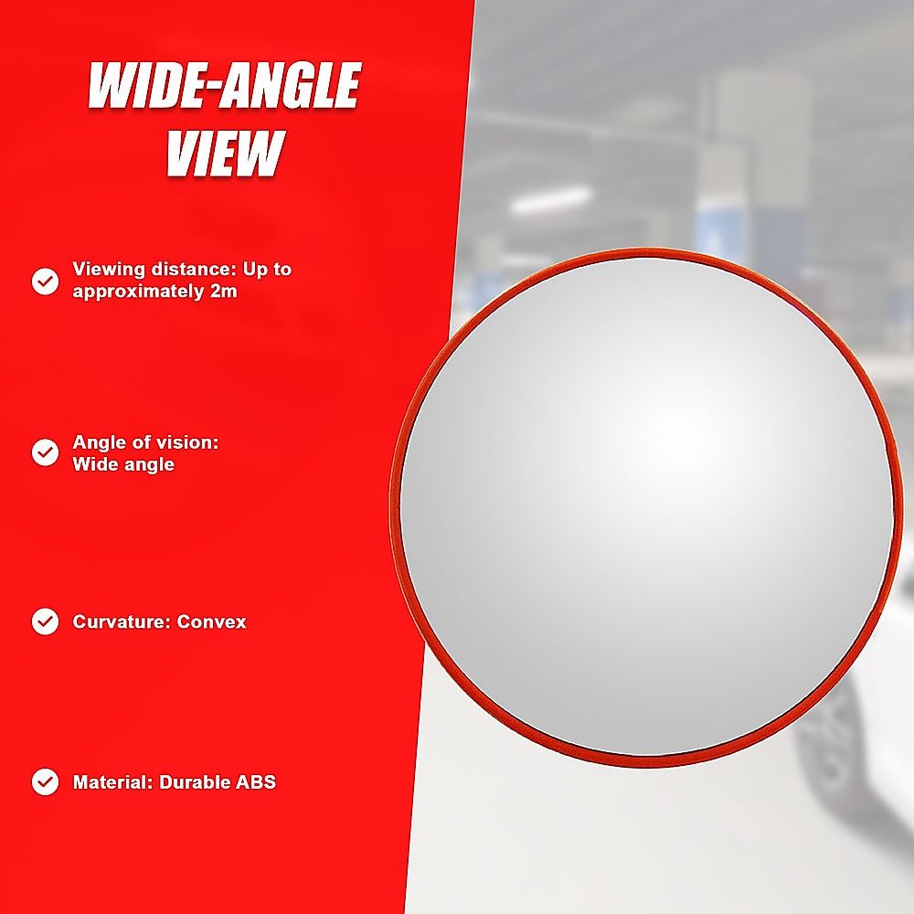 60cm Convex Traffic Safety Mirror Wide Angle for Driveway, Car Park & Security