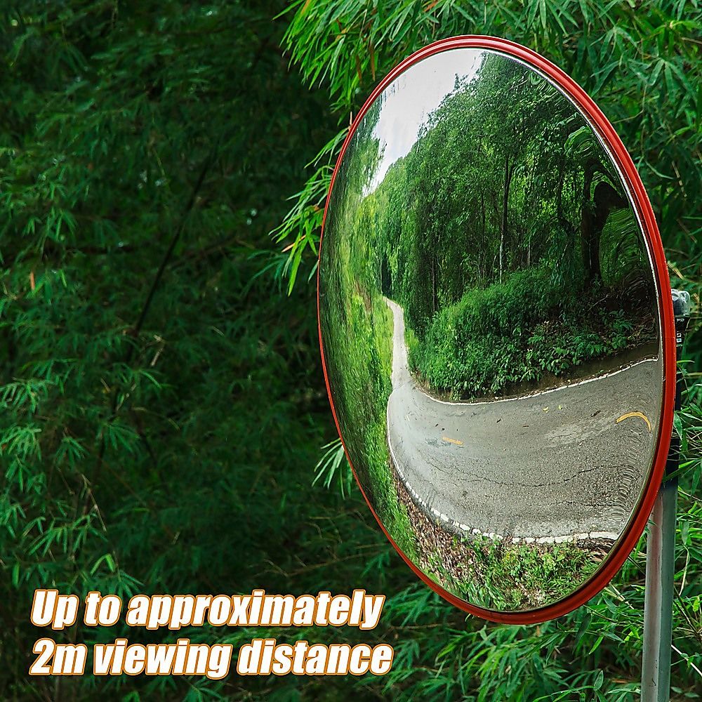 60cm Convex Traffic Safety Mirror Wide Angle for Driveway, Car Park & Security