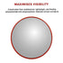 60cm Convex Traffic Safety Mirror Wide Angle for Driveway, Car Park & Security