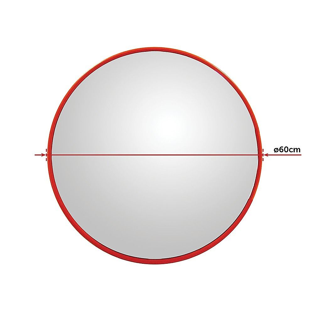 60cm Convex Traffic Safety Mirror Wide Angle for Driveway, Car Park & Security