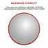 60cm Wide Angle Security Curved Convex Road Safety Mirror Traffic Driveway