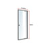 Adjustable Semi Frameless Shower Screen (74~82) x 195cm Australian Safety Glass