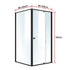 Semi Frameless Shower Screen (98~106)x 195cm & (98~101)x 195cm Side AS/NZS Glass