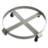Drum Dolly 450kg 55 Gallon w Swivel Casters Heavy Duty Steel Frame Non Tipping
