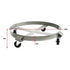 Drum Dolly 450kg 55 Gallon w Swivel Casters Heavy Duty Steel Frame Non Tipping