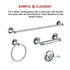 4 Piece Towel Bar Set Bath Accessories Bathroom Hardware