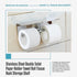Stainless Steel Double Toilet Paper Holder Towel Roll Tissue Rack Storage Shelf