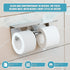 Stainless Steel Double Toilet Paper Holder Towel Roll Tissue Rack Storage Shelf