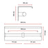 Stainless Steel Double Toilet Paper Holder Towel Roll Tissue Rack Storage Shelf