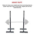Adjustable Squat Rack Pair Steel Barbell Bench Press Stands Gym Home