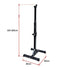 Adjustable Squat Rack Pair Steel Barbell Bench Press Stands Gym Home