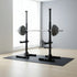 Adjustable Squat Rack Pair Steel Barbell Bench Press Stands Gym Home