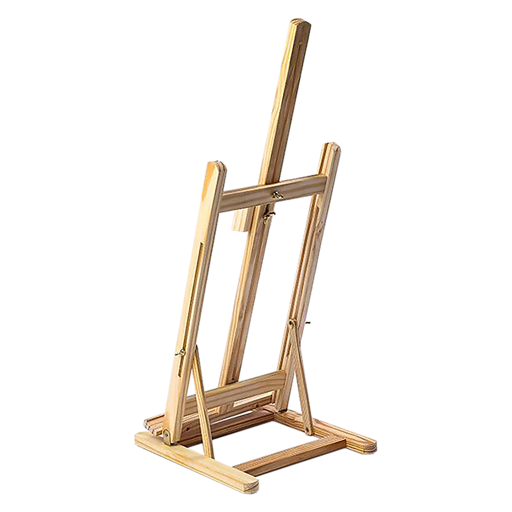 Tabletop Easel Wood Studio H-Frame Artist Art Display Painting Shop Tripod Stand Wedding