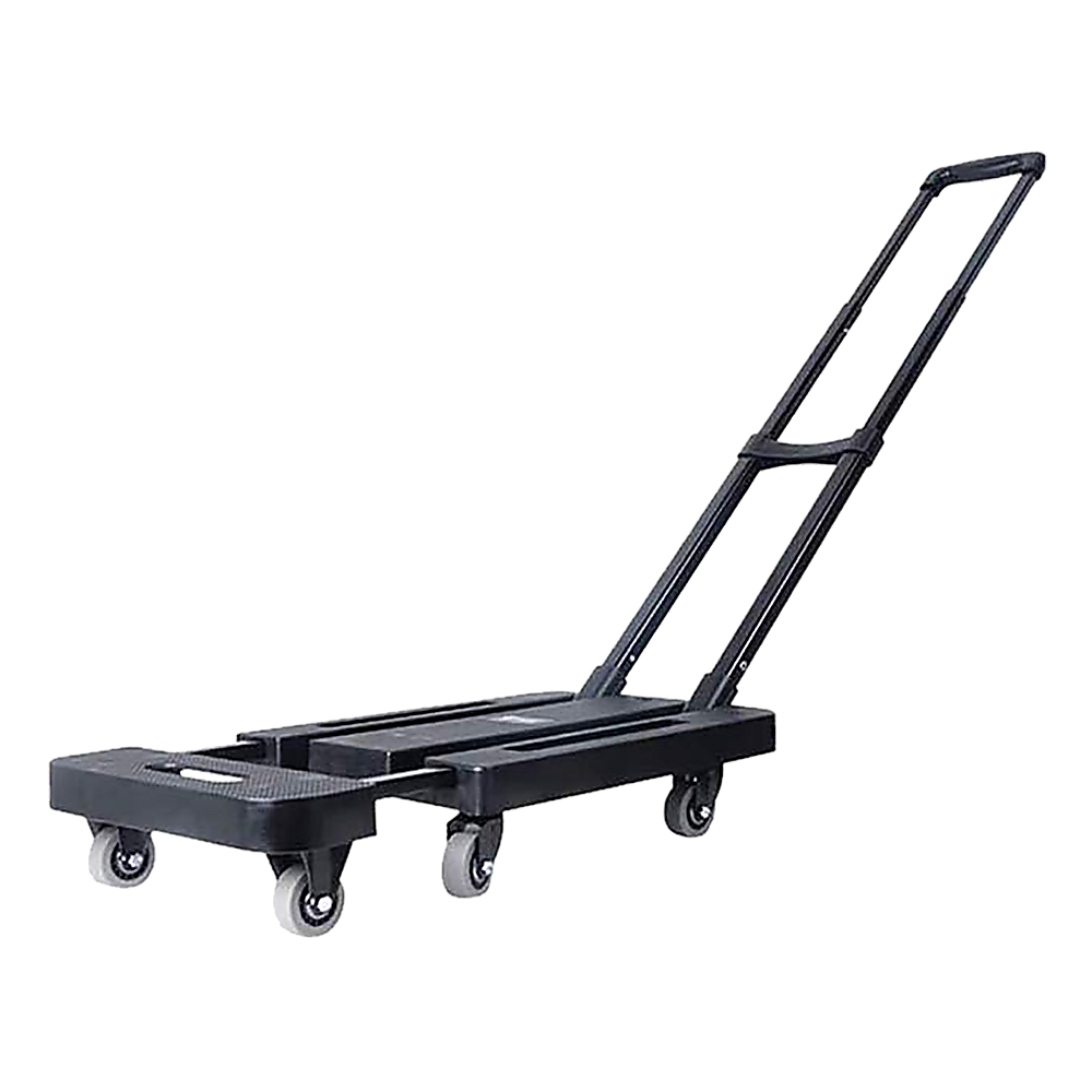 Foldable Hand Flatbed Trolley Cart 6 x 360 Degree Rotating Wheels with Maximum Load 200Kg