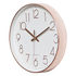 Modern Rose Gold Wall Clock – Silent Non-Ticking Quartz Battery Operated Design