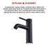 Solid Brass Bathroom Basin Mixer Tap, WELS 5-Star, Matte Black
