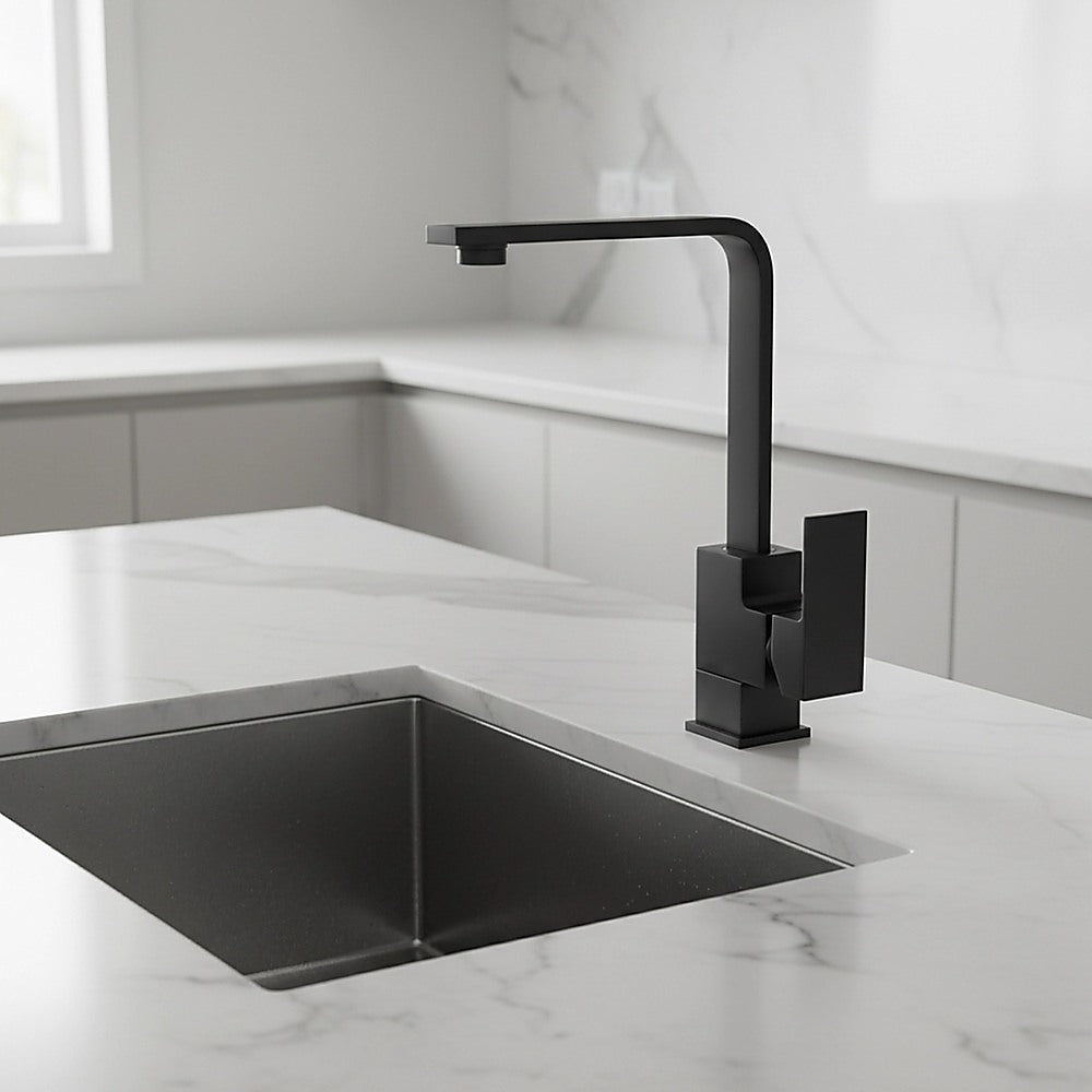 Kitchen Mixer Tap Faucet, Matte Black, WELS 4-Star Rated