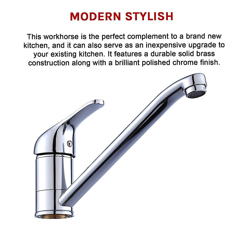Basic Kitchen Mixer Tap in Polished Chrome, WELS 4-Star