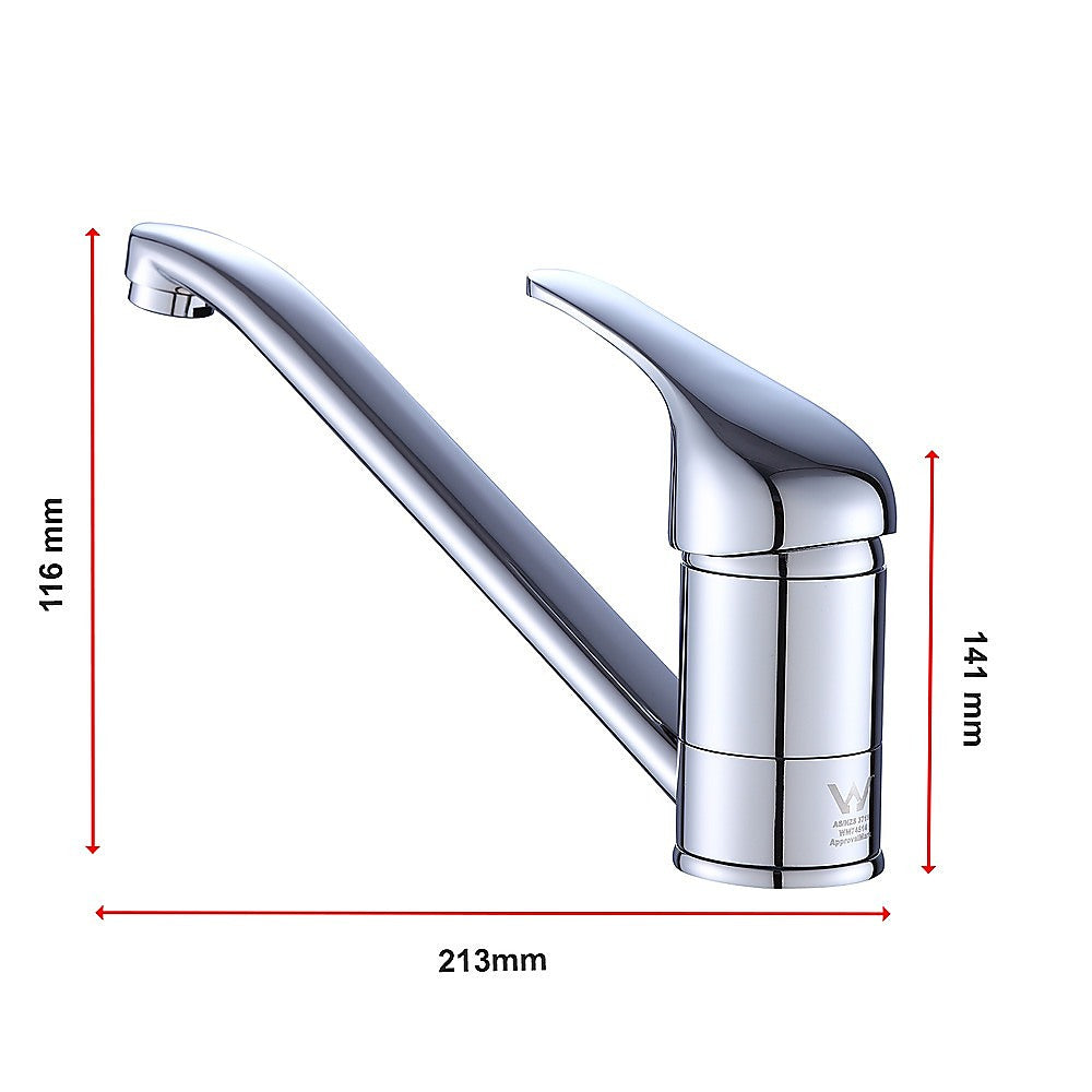Basic Kitchen Mixer Tap in Polished Chrome, WELS 4-Star