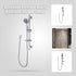 Hand Held Shower Rail Soap Dish Bathroom Set