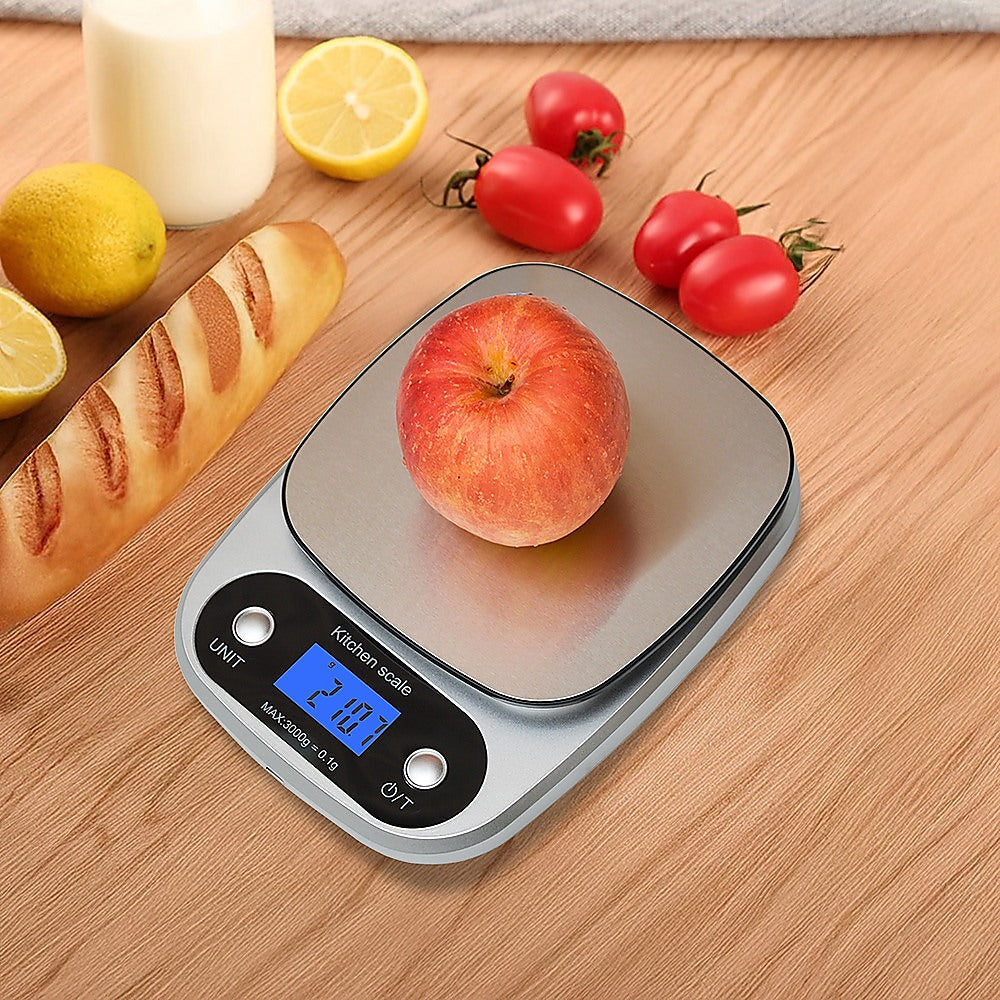 0.1g High Precision Kitchen Scale Rechargable Food Scale Digital 3KG