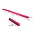 2.2m Gymnastics Folding Balance Beam Pink Synthetic Suede