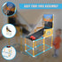 Kids Basketball Hoop Arcade Game with 2 Inflatable Balls and Air Pump Set