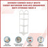 Shower Corner Shelf White Caddy Bathroom Shelves Organiser Bath Storage Rack 4