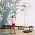 Basketball Ring Hoop Height Adjustable Portable Set, Steel and PE Build