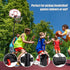 Basketball Ring Hoop Height Adjustable Portable Set, Steel and PE Build