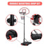 Basketball Ring Hoop Height Adjustable Portable Set, Steel and PE Build