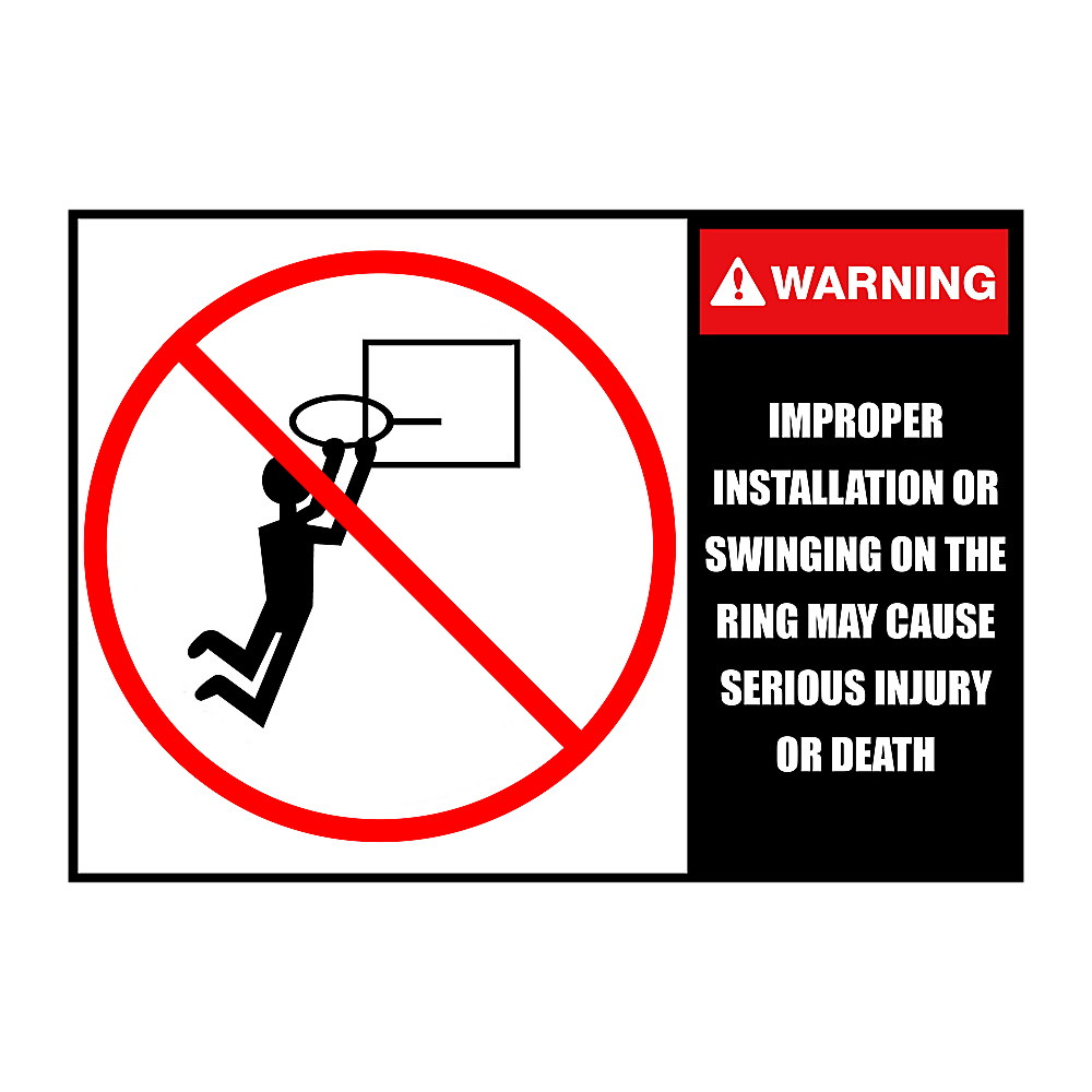 Basketball Ring Hoop Height Adjustable Portable Set, Steel and PE Build
