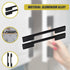 5 x 128mm Kitchen Handle Cabinet Cupboard Door Drawer Handles square Black furniture pulls