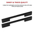 5 x 128mm Kitchen Handle Cabinet Cupboard Door Drawer Handles square Black furniture pulls