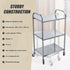 3 Tiers Food Trolley Cart Stainless Steel Utility Kitchen Dining Service