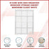 12 Cube Wire Grid Organiser Bookcase Storage Cabinet Wardrobe Closet White