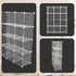 12 Cube Wire Grid Organiser Bookcase Storage Cabinet Wardrobe Closet White