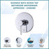 Shower Bath Mixer Tap Bathroom WATERMARK Approved - Chrome