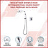 WELS 8" Rain Shower Head Set Square Dual Heads Faucet High Pressure With Mixer