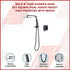 WELS 8" Rain Shower Head Set Square Dual Heads Faucet High Pressure With Mixer