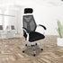 Office Chair – Ergonomic Mesh Back Computer Desk White Chair with Padded Foam Seat
