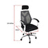 Office Chair – Ergonomic Mesh Back Computer Desk White Chair with Padded Foam Seat