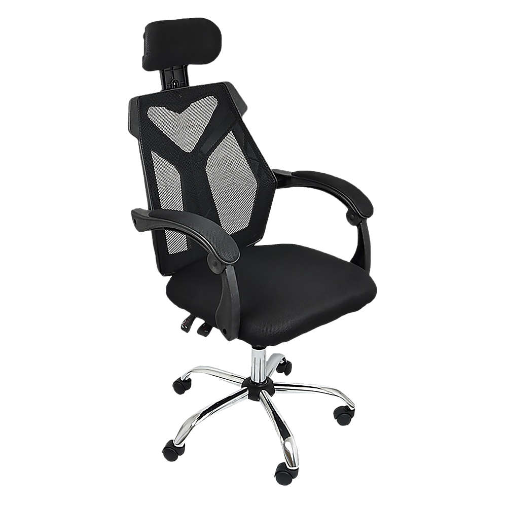 Office Chair – Ergonomic Mesh Back Computer Desk Chair with Padded Foam Seat in Black